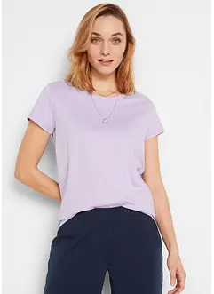 Topp med rund hals, kort arm (5-pack), bonprix