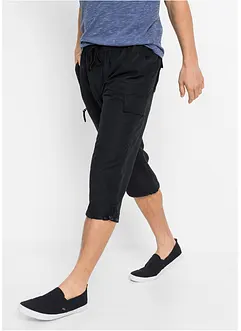 ¾-lang bukse av mikrofiber med komfortsnitt, Regular Fit, bonprix