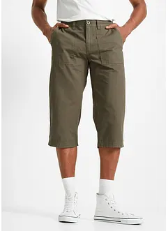 Lang bermudashorts i ren bomull, Regular Fit, bonprix