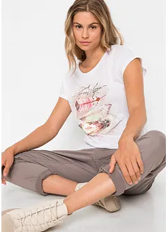 T-skjorte med fjærtrykk, bonprix