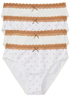 Maxitruse med økologisk bomull (4-pack), bonprix