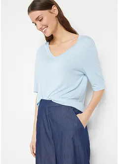 Lang topp i myk viskose (2-pack), bonprix