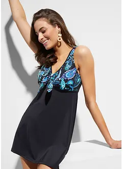 Lang tankini topp med brede stropper, bonprix