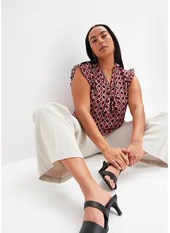 Blusetopp med print, bonprix