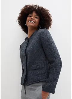 Boxy bouclé-blazer, bonprix