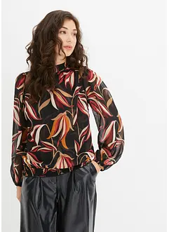 Bluse med ballongermer, bonprix