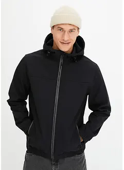 Softshell-jakke med hette i blouson-stil, bonprix