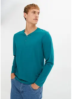 Essential Henley-shirt, lang arm av økologisk bomull, bonprix