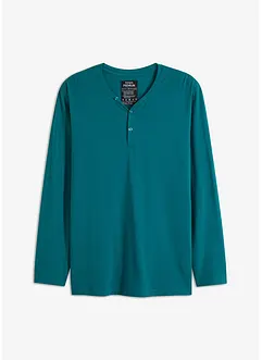 Essential Henley-shirt, lang arm av økologisk bomull, bonprix