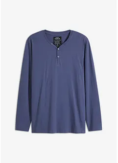 Essential Henley-shirt, lang arm av økologisk bomull, bonprix