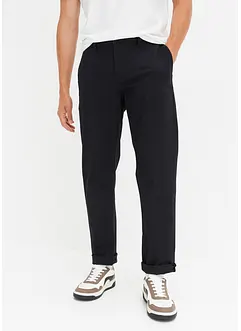 Relaxed Fit stretch-chinos med økologisk bomull, Straight, bonprix