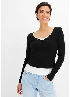 Topp og shirt (2 deler), bonprix