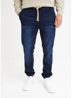 Regular Fit slip on-jeans med stretch, Tapered, bonprix