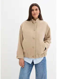 Oversized Jacke i ull-look, bonprix