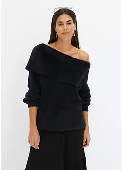 Asymmetrisk off-shoulder genser, bonprix