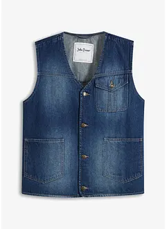 Jeansvest av økologisk bomull, Regular Fit, bonprix