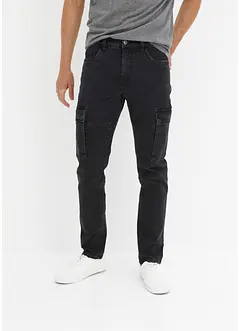 Slim Fit stretch-cargojeans, Straight, bonprix