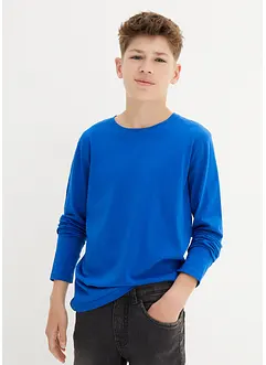 Langermet topp med økologisk bomull (3-pack), bonprix