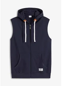 Sweat-vest med hette, bonprix