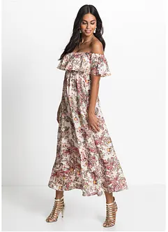 Carmen-kjole av lett viskose, bonprix