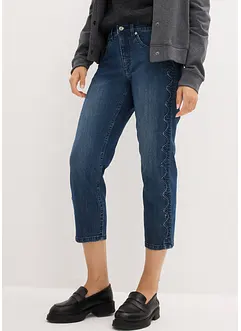 Capri-jeans med dekor-sømmer, bonprix