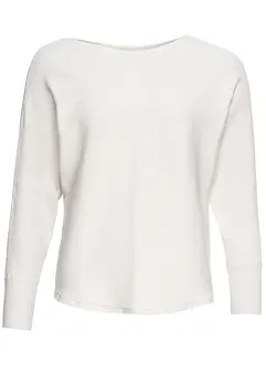 Oversized ribbestrikket genser, bonprix