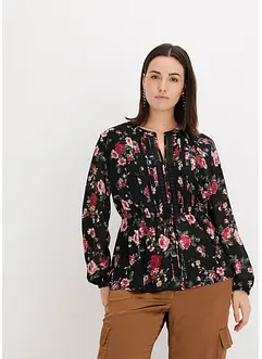 Bluse med print, bonprix