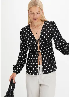 Bluse med print, bonprix