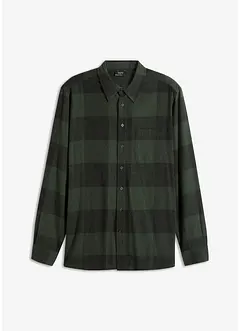 Langermet skjorte i flanell, bonprix