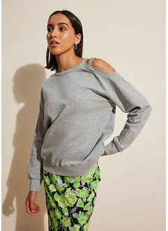 Oversized sweatshirt med cut-out, bonprix