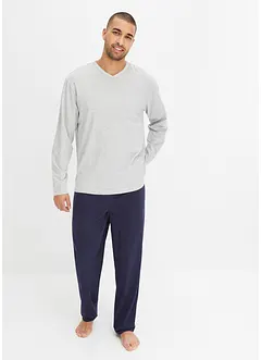 Enkel pyjamas med V-hals, bonprix