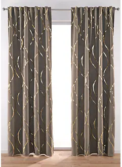 Mørkleggingsgardin med glanstrykk (1-pack), bonprix