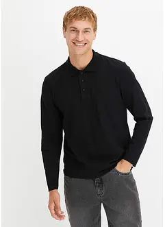 Piqué-poloshirt, lang arm, bonprix