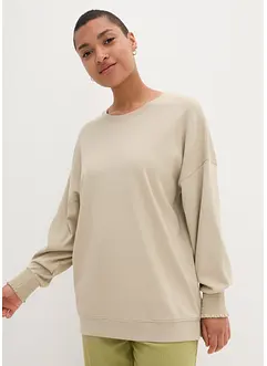 Oversized langermet topp med ballongermer, bonprix