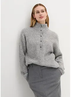 Oversized ullgenser med alpakka, bonprix