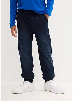 Jeans med cargolommer for barn, Regular Fit, bonprix