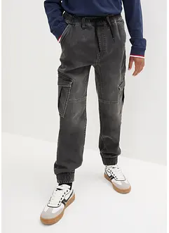 Jeans med cargolommer for barn, Regular Fit, bonprix