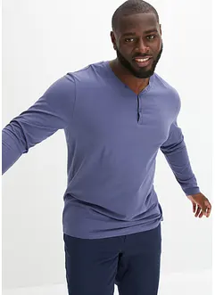 Essential Henley-shirt, lang arm av økologisk bomull, bonprix