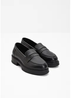 Loafers i skinn, bonprix
