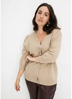 Cardigan med ballongermer, bonprix