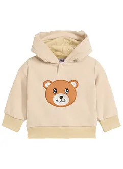 Hettegenser i fleece til baby, bonprix
