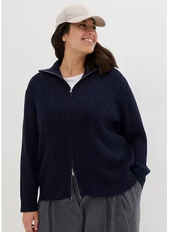 Cardigan med glidelås, bonprix