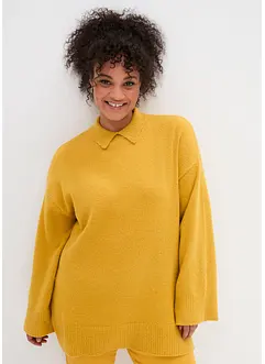 Oversized genser med Turtleneck og splitter i siden, bonprix