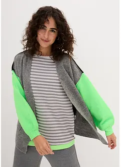 Oversized cardigan med Color-Blocking, bonprix