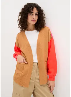 Oversized cardigan med Color-Blocking, bonprix