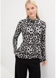 Trikotbluse med print, bonprix