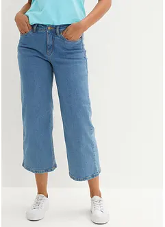 Wide Leg-jeans Mid Waist, Cropped, bonprix