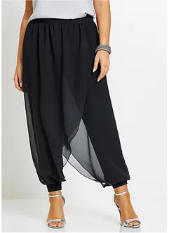 Bukse med chiffon, bonprix