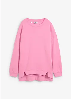 Oversized sweatshirt med splitt i nederkant, bonprix