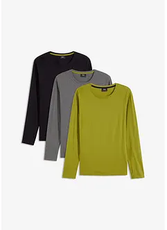 Langermet overdel (3-pack), bonprix